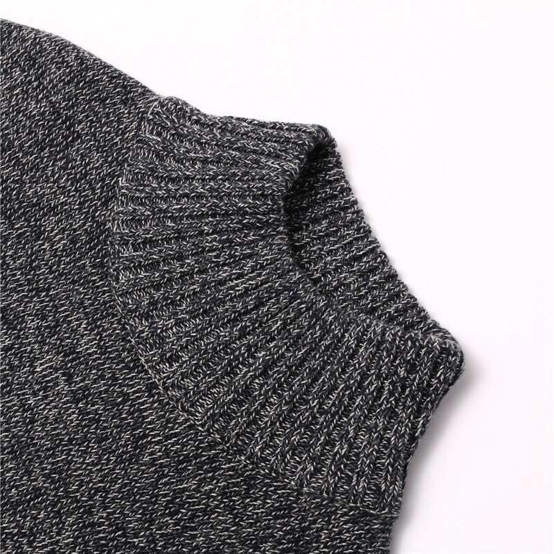 Men's Thick turtleneck pullover sweater - Image 3