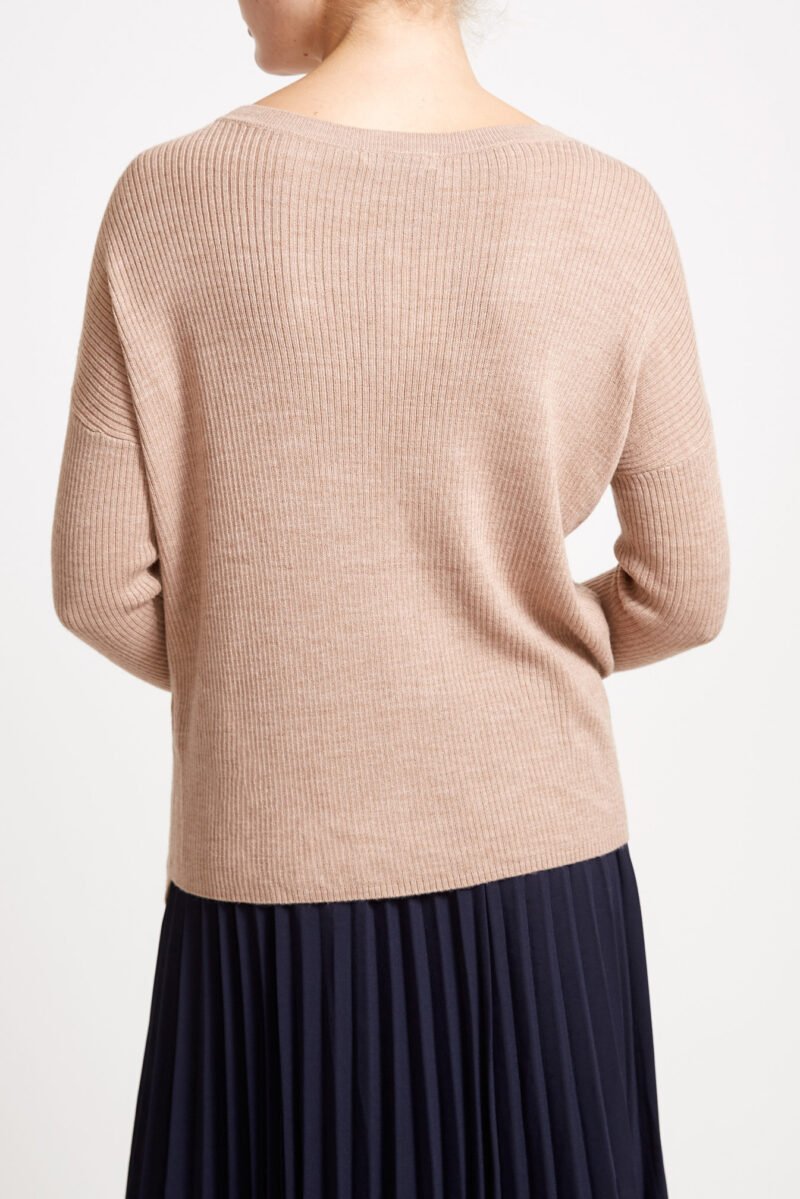 Women's Crew Neck Long Sleeve Sweater - Image 2