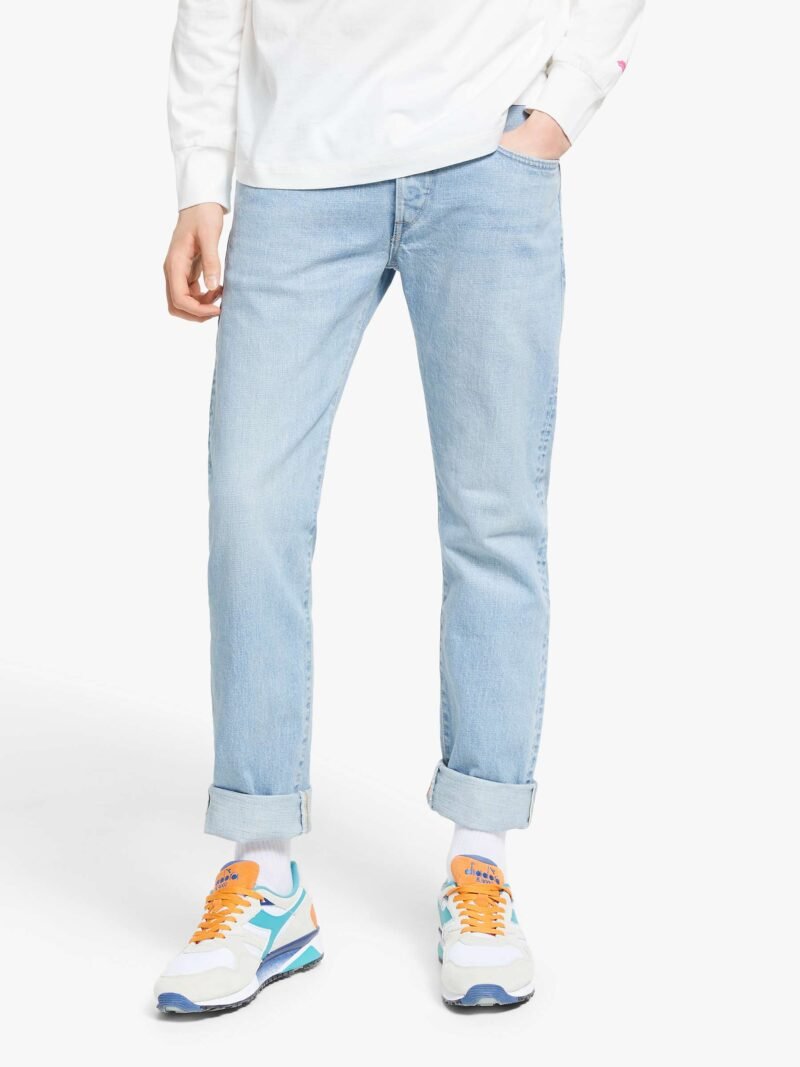 Men's Regular Tapered Jeans Light Used Blue - Image 4