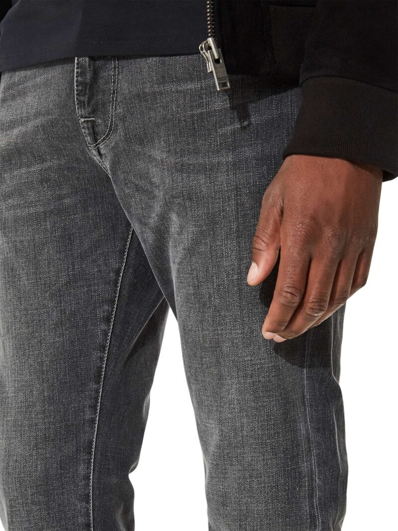 Men's Slim Fit Denim Jeans Grey - Image 5