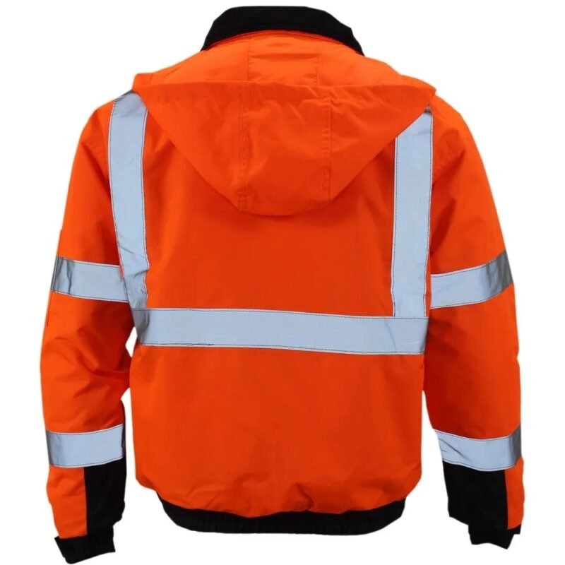 Hi Viz Quilted Bomber Jacket - Image 6