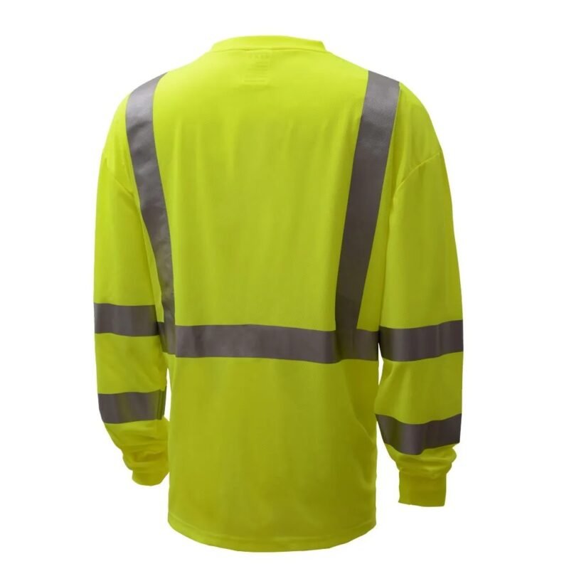 Hi Viz Long Sleeve Safety T-Shirt - Image 6