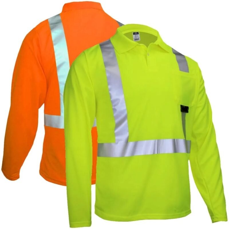 Hi Viz Long Sleeve Polo