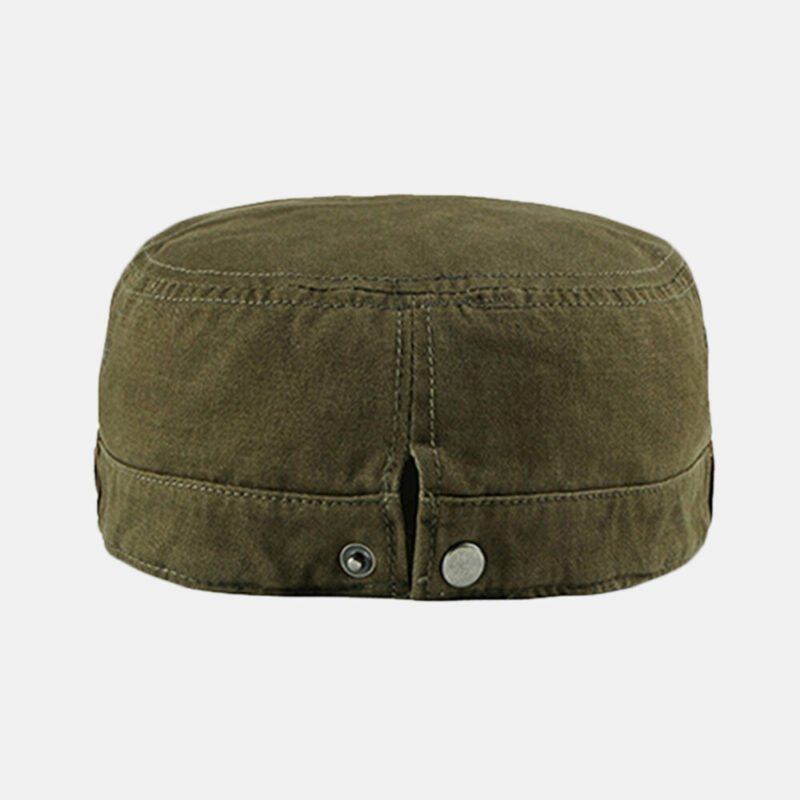 Men's Washed Cotton Flat Hats - Image 6