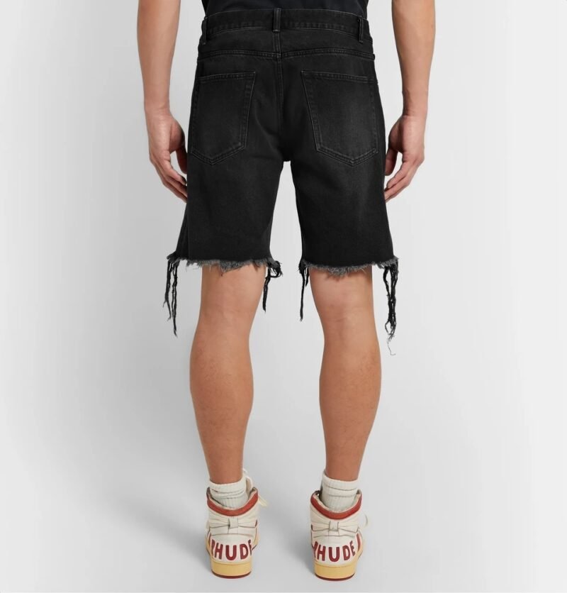 Men's Distressed Denim Shorts - Image 2