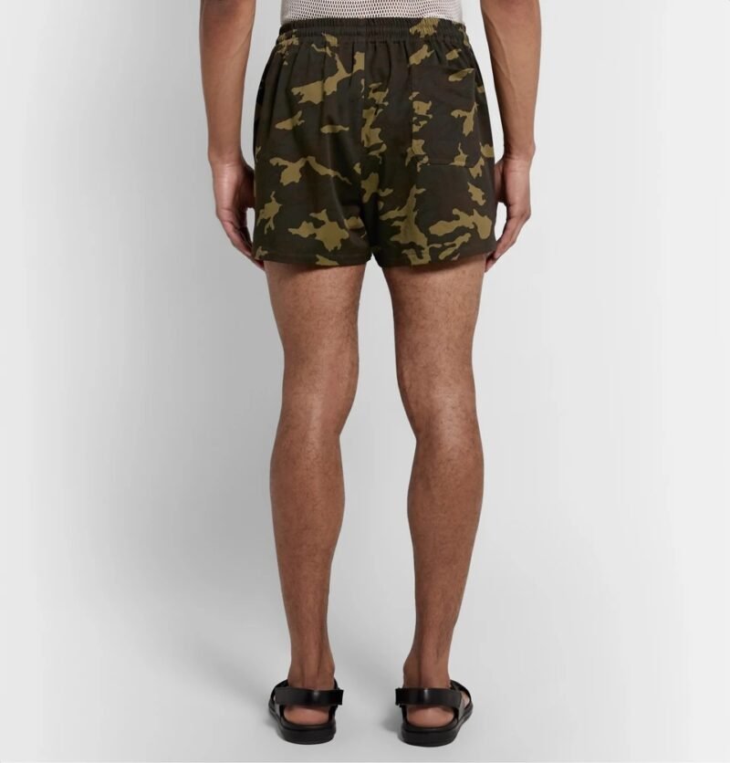 Men's Slim-Fit Camouflage-Print Cotton-Blend Twill Shorts - Image 2