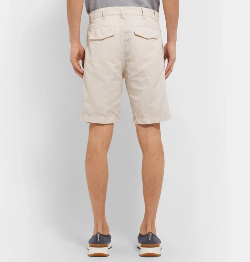 Men's Slim-Fit Linen and Cotton-Blend Shorts - Image 2