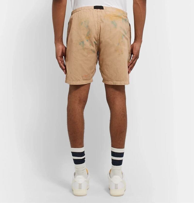 Men's Tie-Dye Cotton-Twill Belted Shorts - Image 2