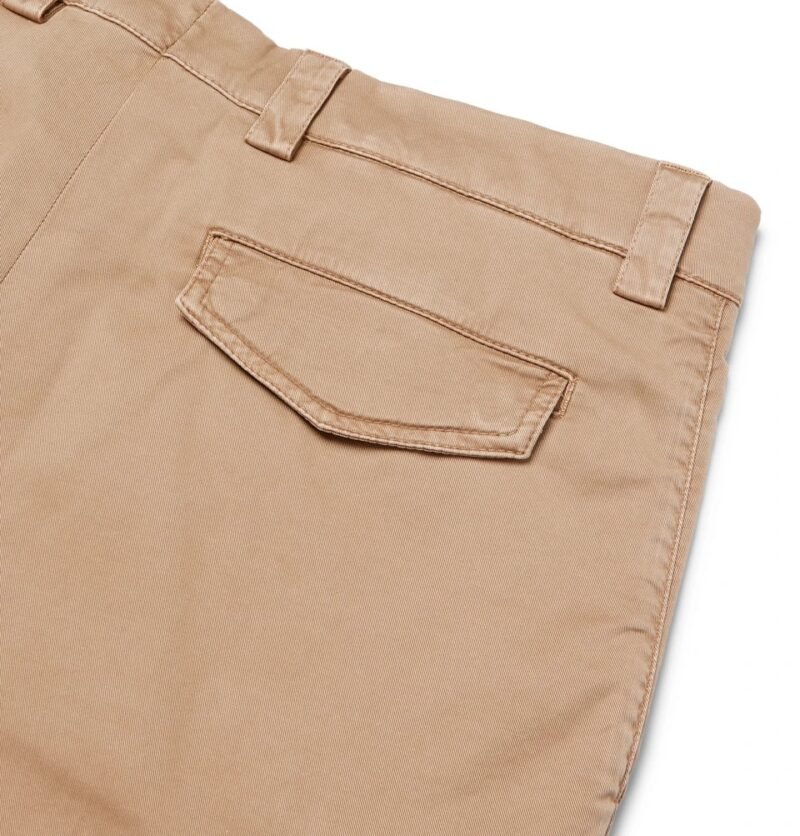 Men's Slim-Fit Stretch-Cotton Twill Cargo Trousers - Image 5