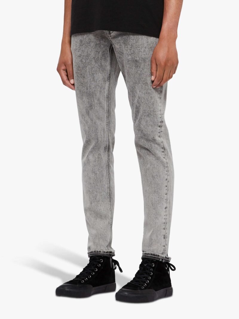 Men's Straight Skinny Fit Jeans Grey - Image 5