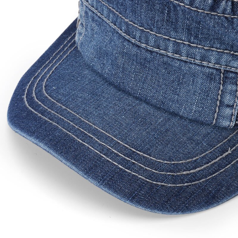 Men Vogue Cotton Visor Flat Cap - Image 7