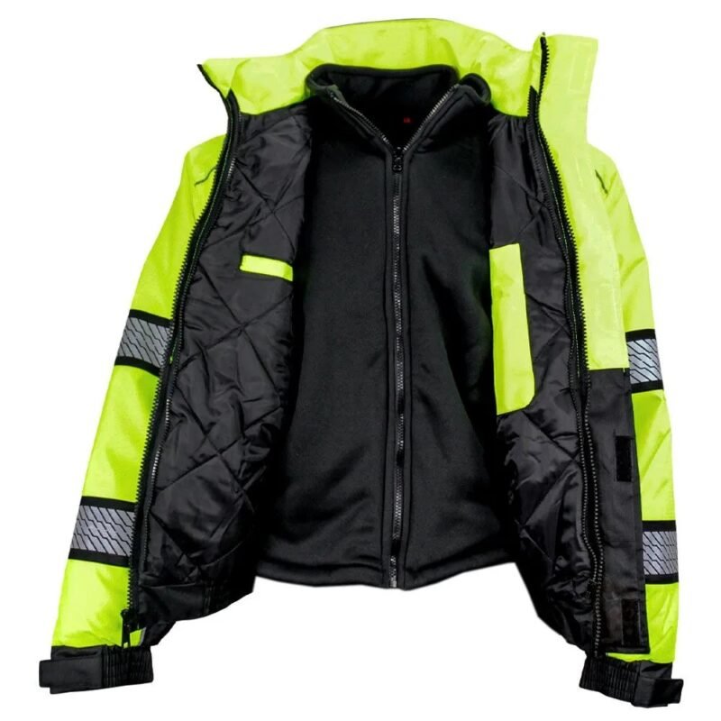 Hi Viz Thermal 3-In-1 Rip stop Utility Safety Bomber Jacket - Image 6