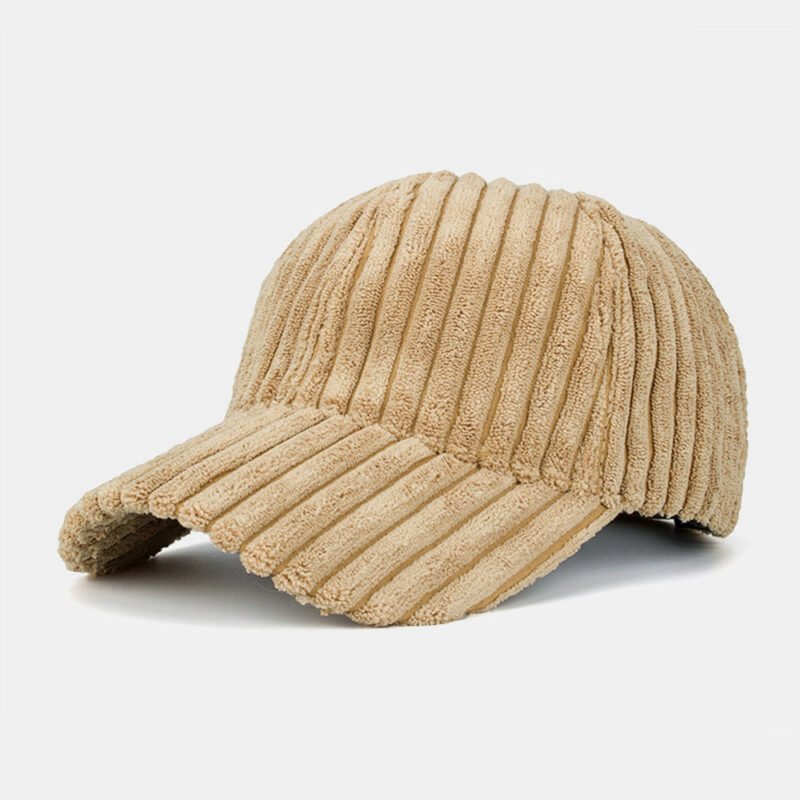 Men's Women's Striped Corduroy Baseball Cap - Image 5