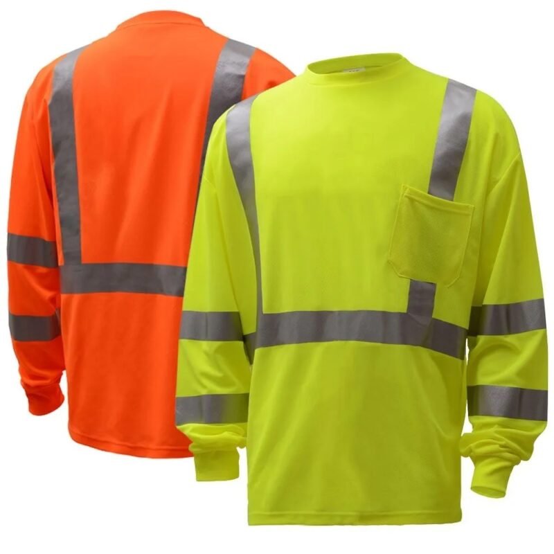 Hi Viz Long Sleeve Safety T-Shirt