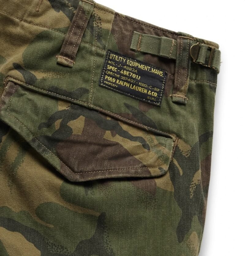 Men's Camouflage-Print Herringbone Cargo Shorts - Image 5