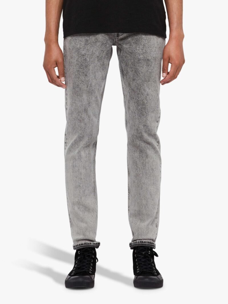 Men's Straight Skinny Fit Jeans Grey - Image 6