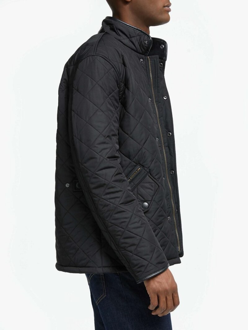 Men's Quilted Jacket Black - Image 3