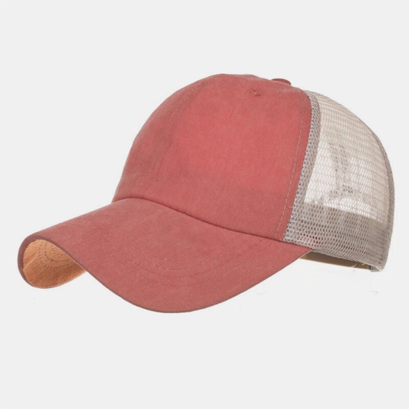 Washed Cotton Net Cap Baseball Cap - Image 5