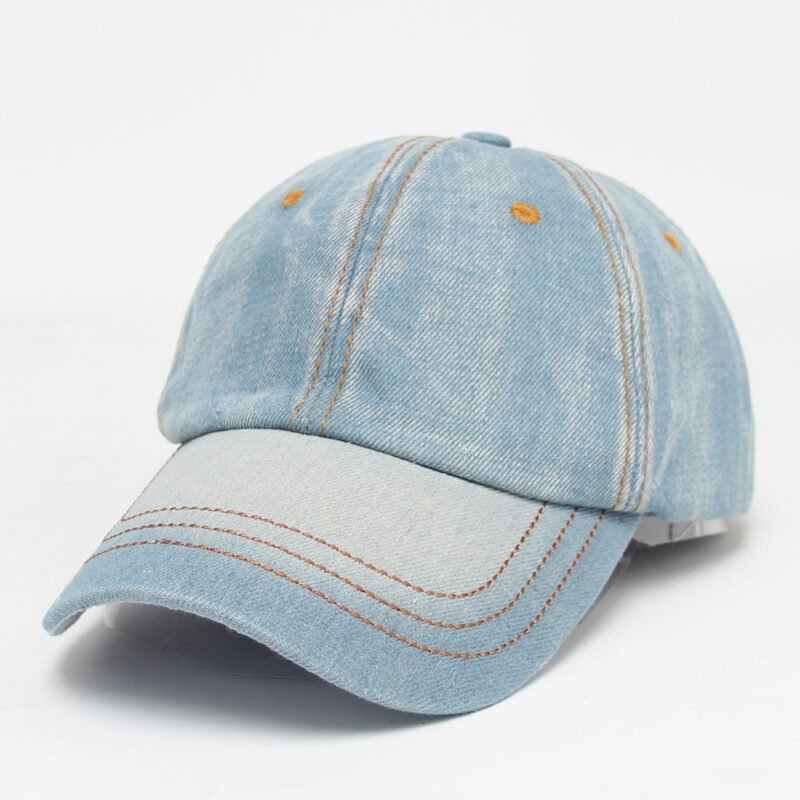 Men's Women's Solid Color Denim Baseball Cap