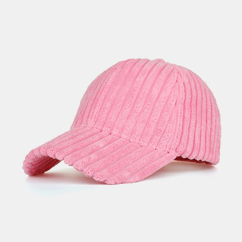 Men's Women's Striped Corduroy Baseball Cap - Image 7