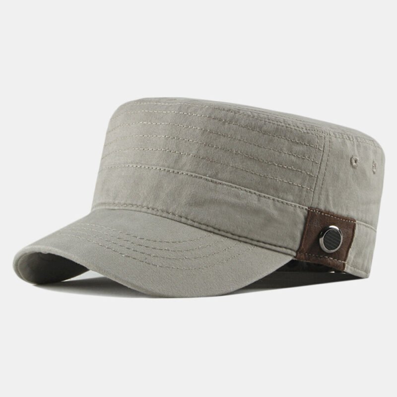 Men's Washed Cotton Flat Hats - Image 7