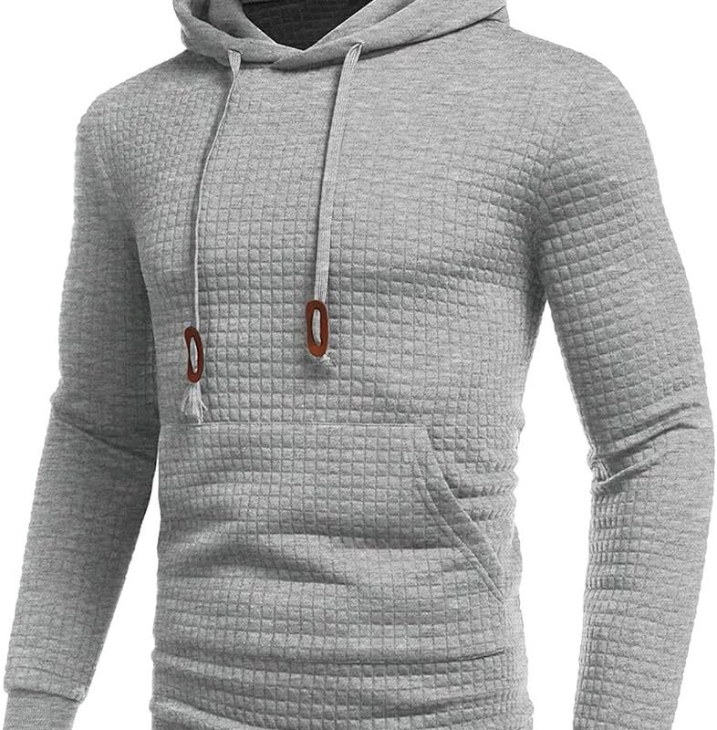 Men’s Fashion Solid Color Side Zipper Sport Hoodie