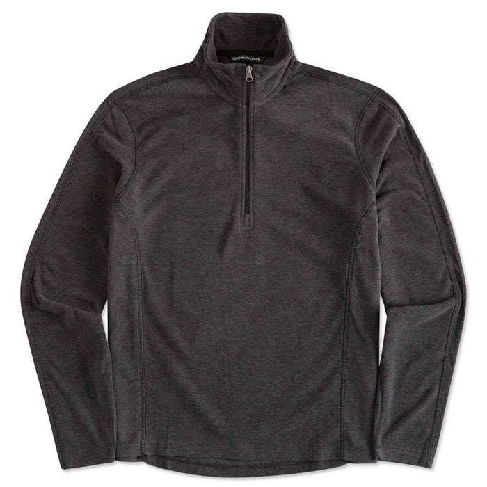 Men’s Heather Half Zip Micro fleece Pullover