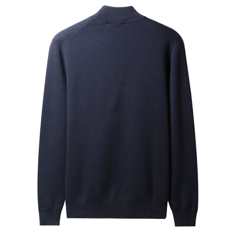 Men's Mock Neck Sweater - Image 2