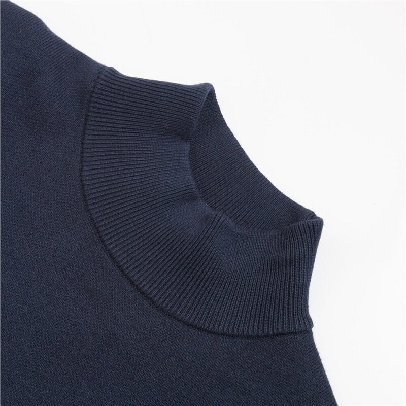 Men's Mock Neck Sweater - Image 3