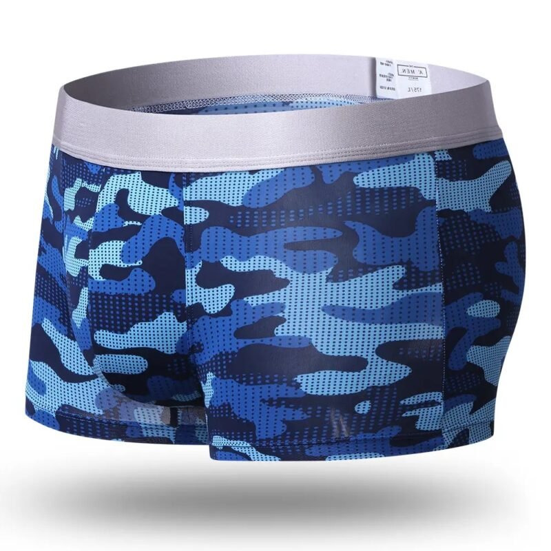 Men's Stylish Camouflage Ice Silk Underwear