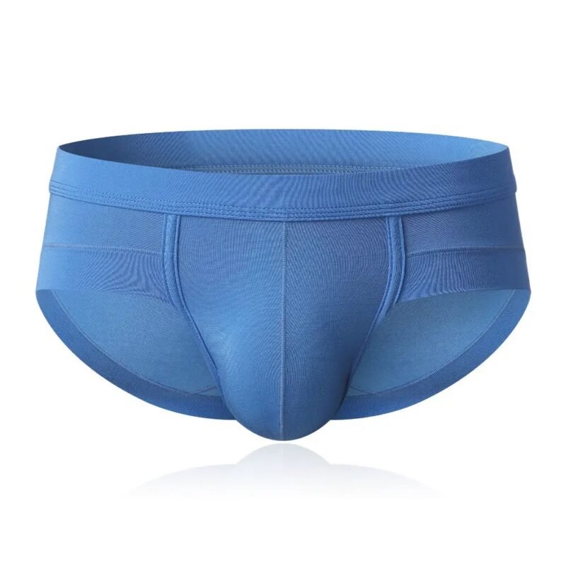 Men's Pure Color Big Pouch Underwear