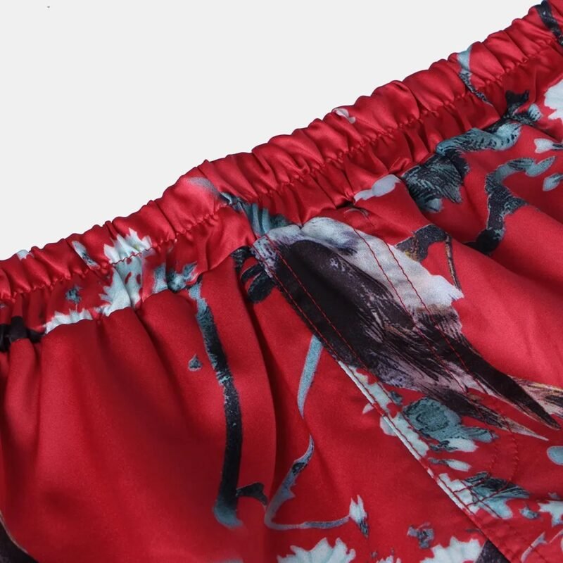 Men's Sexy Floral Print Breathable Sports Boxer Briefs - Image 2