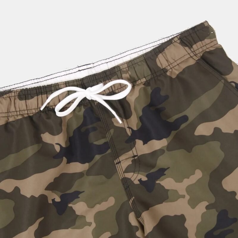 Men's Plus Size Camo Cargo Long Tactical Board Shorts - Image 2