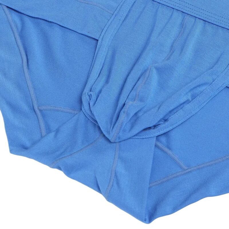 Men's Pure Color Big Pouch Underwear - Image 4