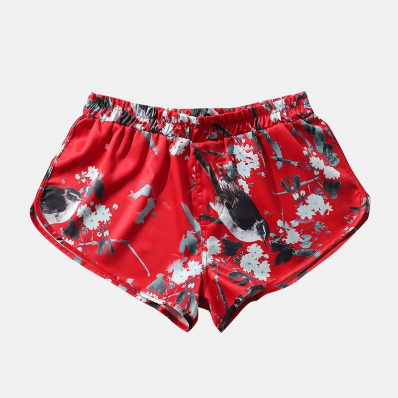 Men's Sexy Floral Print Breathable Sports Boxer Briefs - Image 6