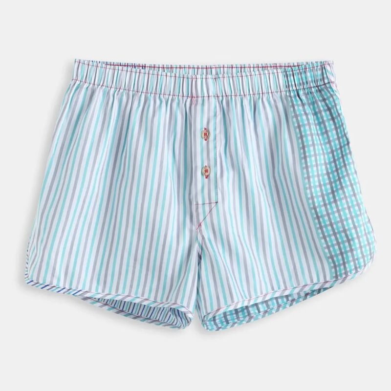 Men's Designer Striped Loose Boxer Shorts - Image 6