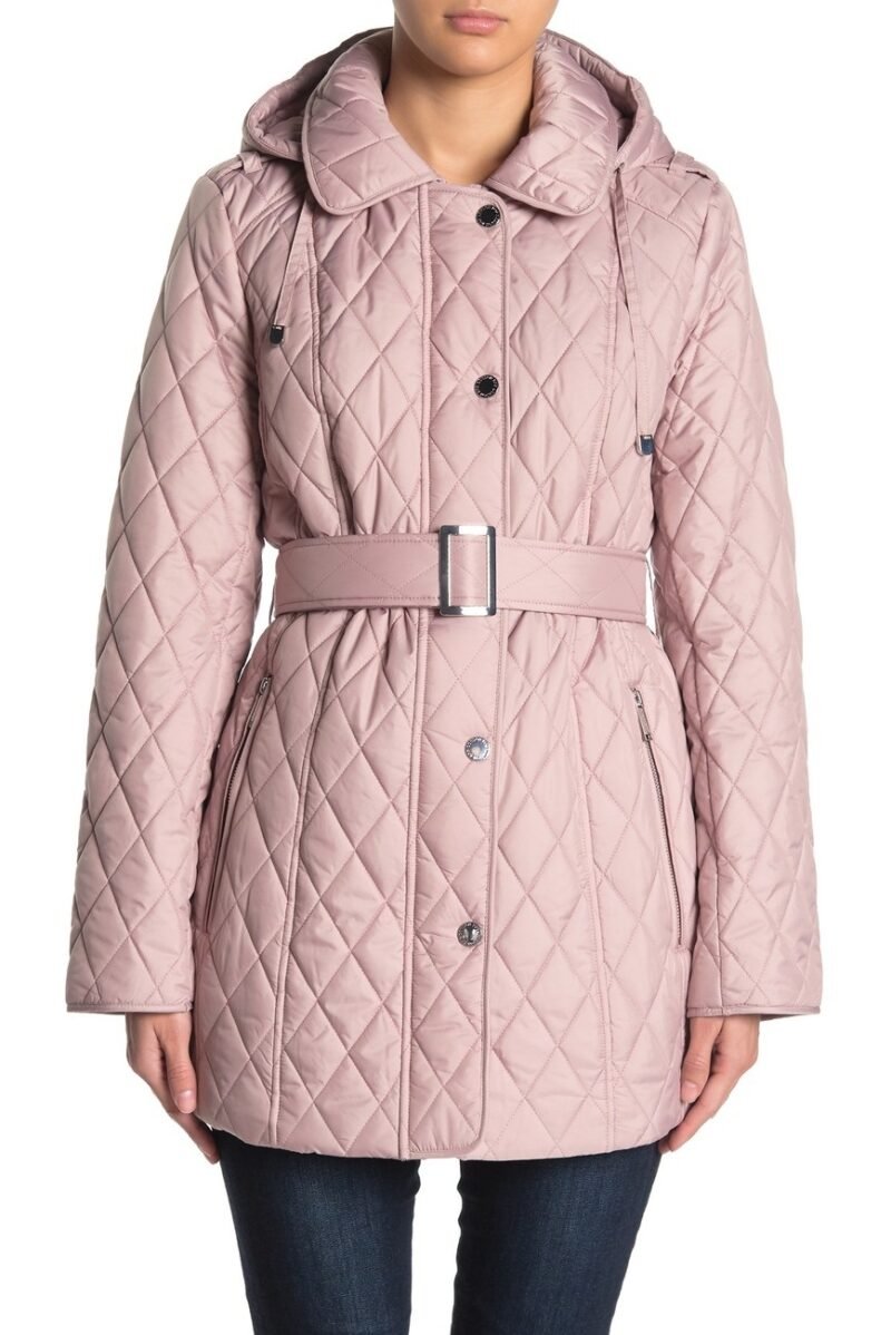 Women's Quilted Belted Jacket - Image 4