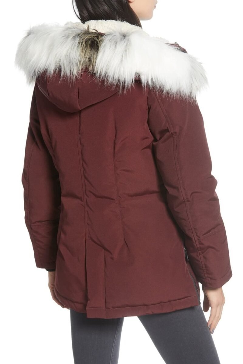 Women's Faux Fur Trim Short Parka - Image 3