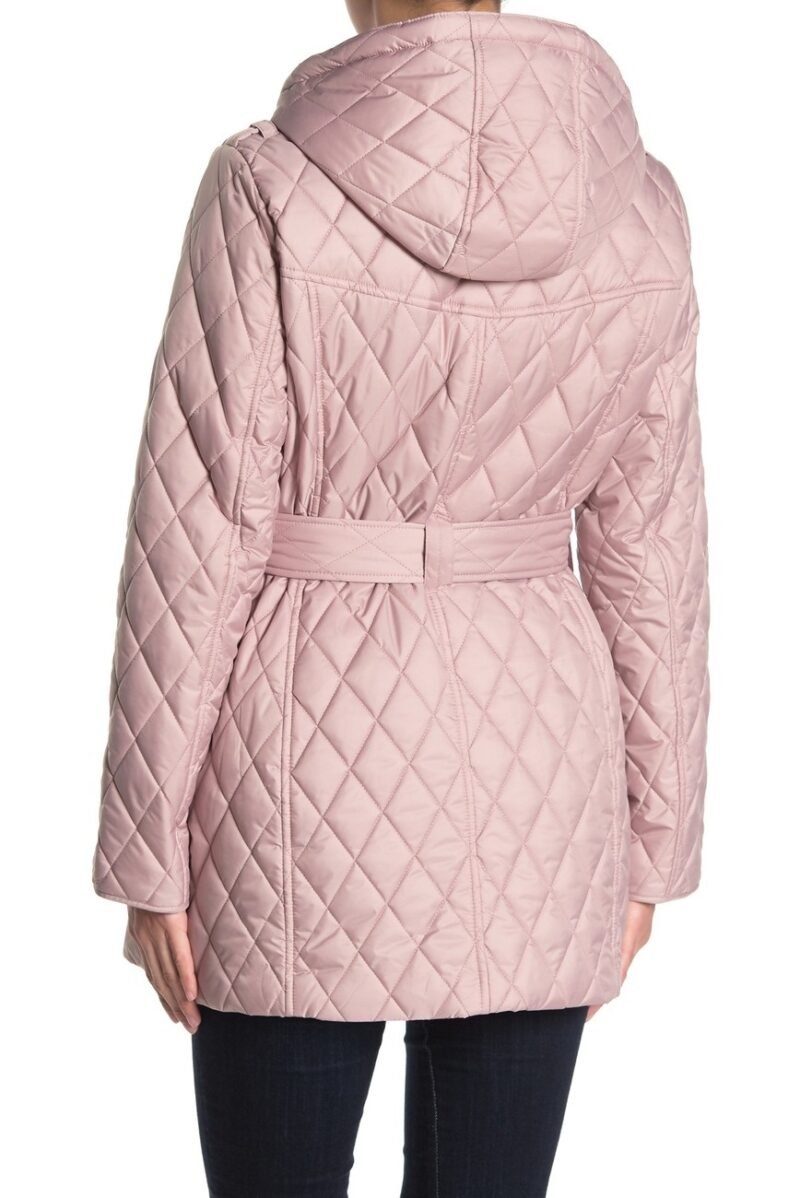 Women's Quilted Belted Jacket - Image 3