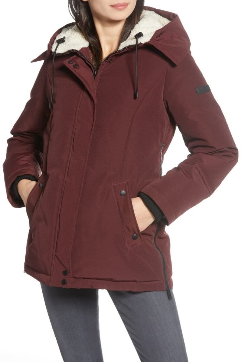 Women's Faux Fur Trim Short Parka - Image 4