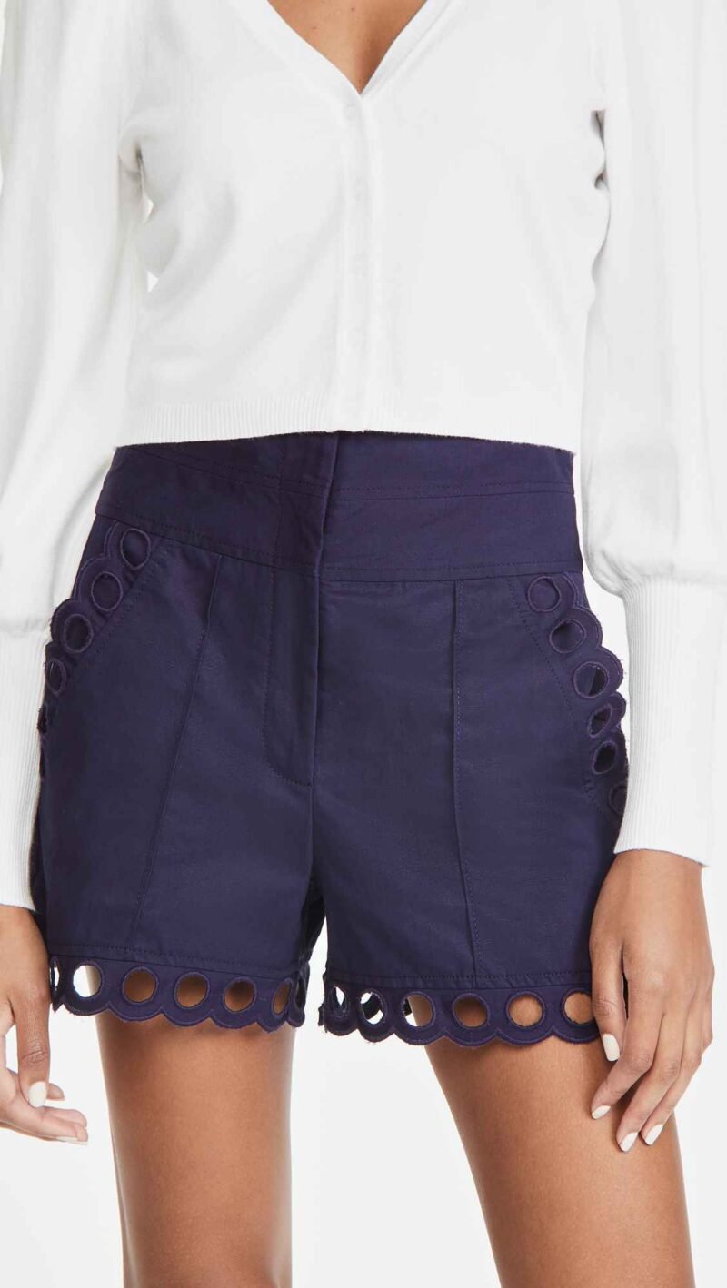 Women's Embroidered Shorts