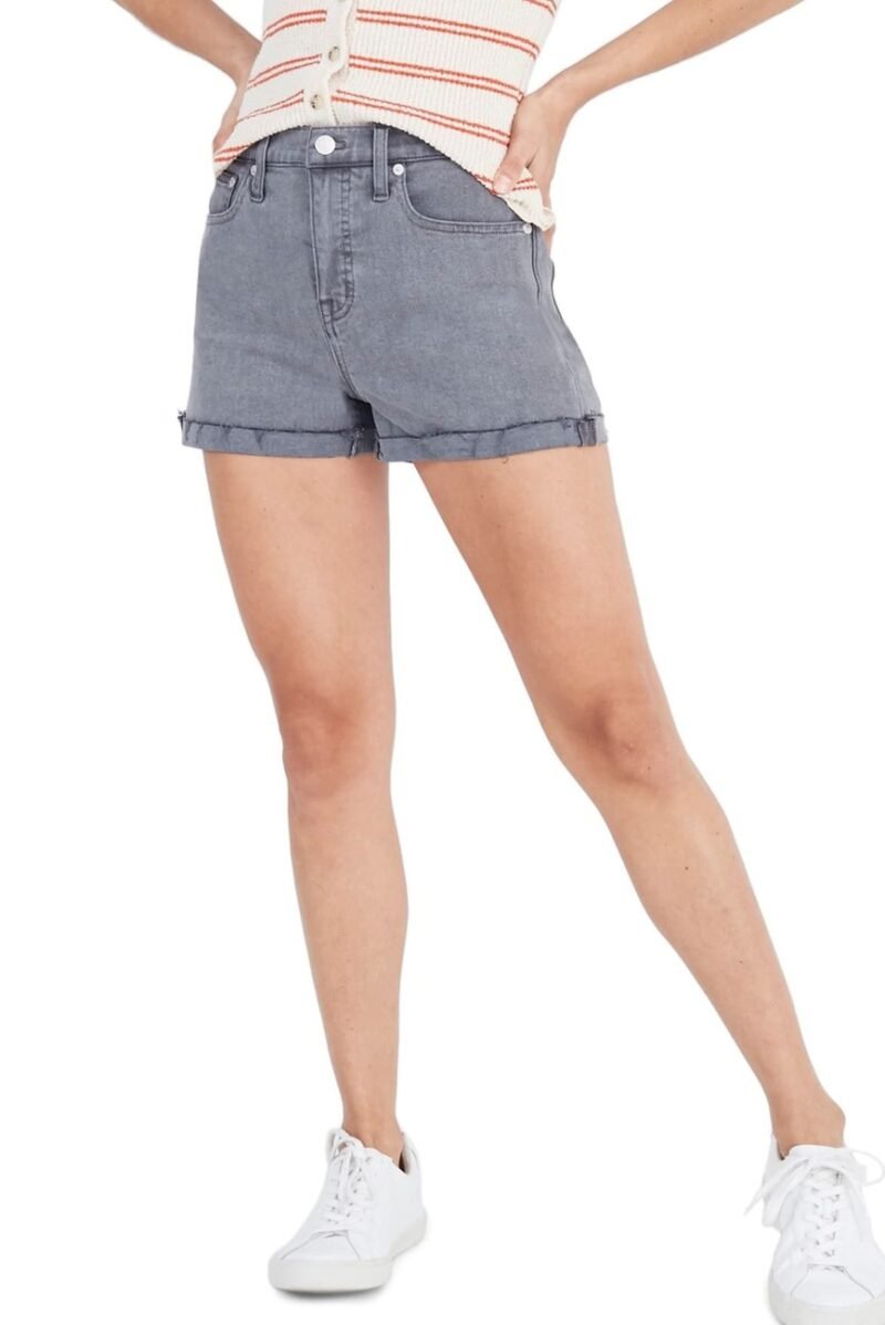 Women's High Waist Cutoff Denim Shorts - Image 2