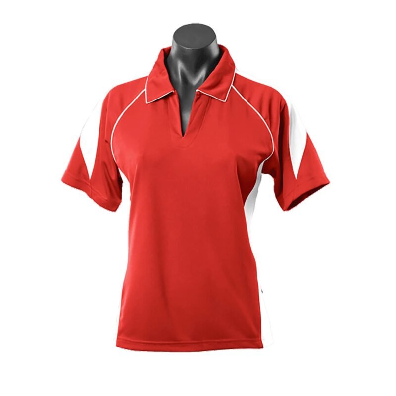 Women's Contrast Piping & Panel Polo - Image 5