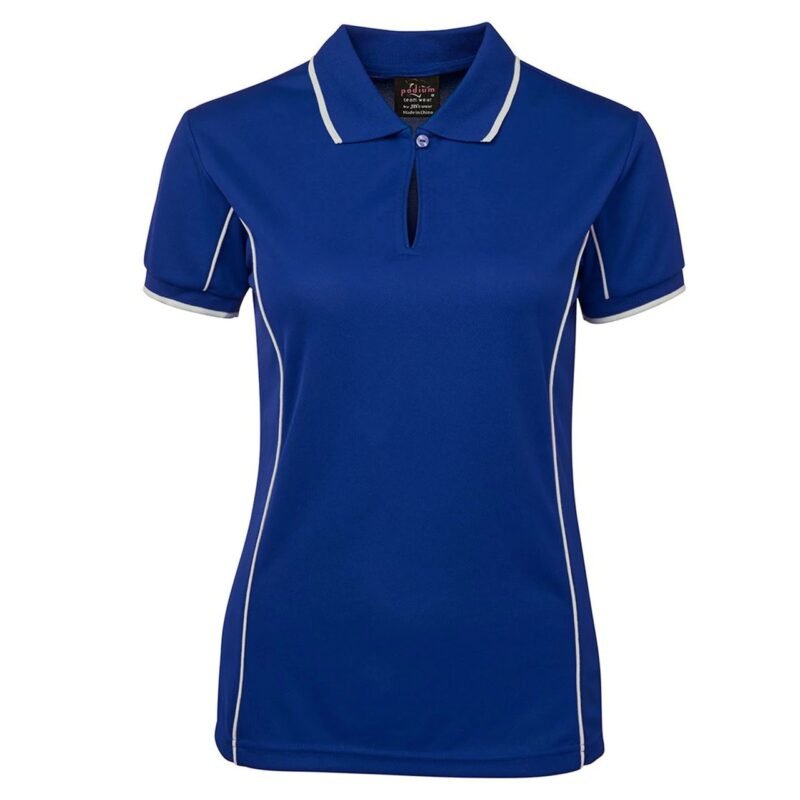 Women's Contrast Piping Polo Quick Dry - Image 5