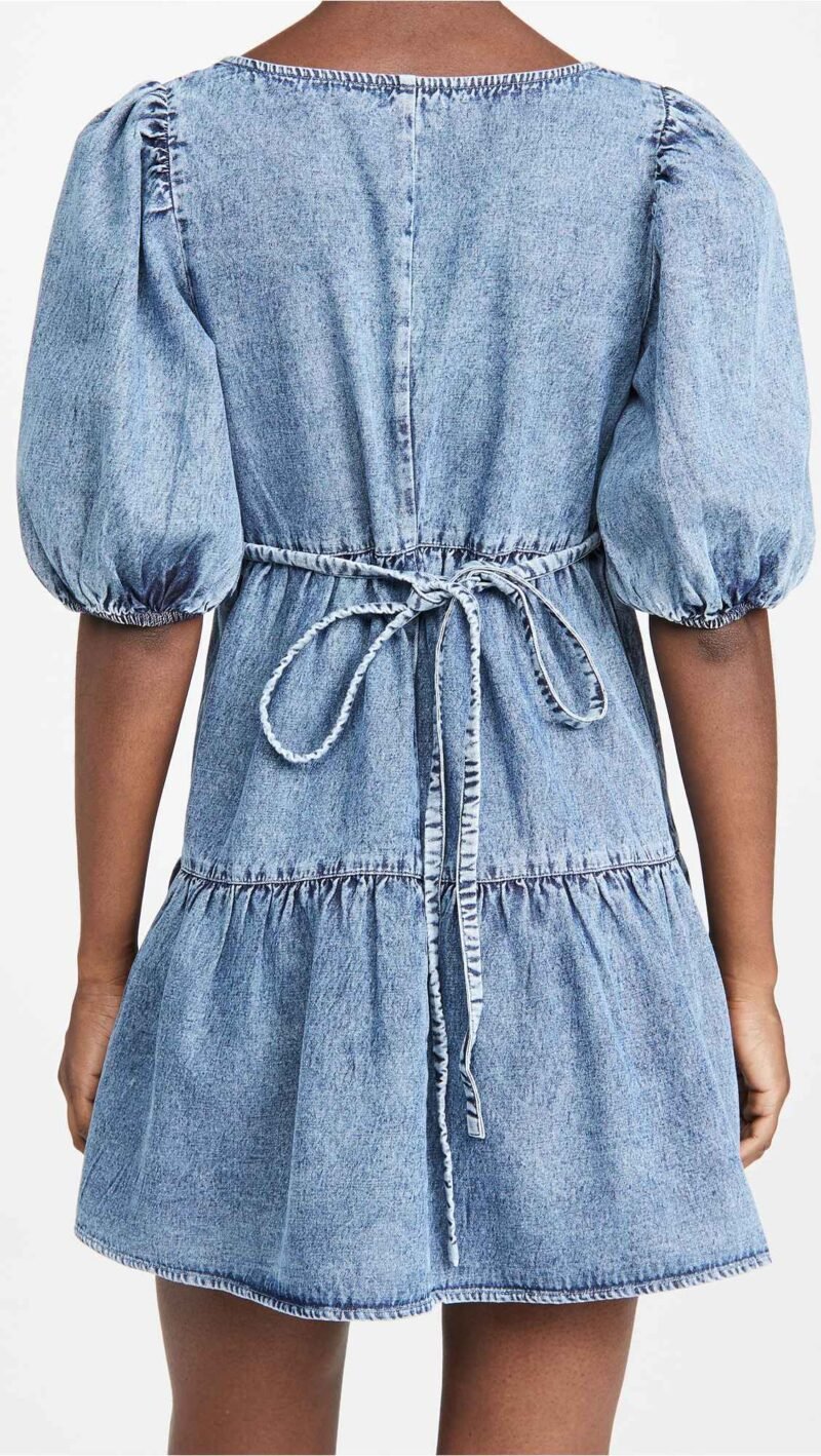 Women's Denim Baby doll Dress - Image 2