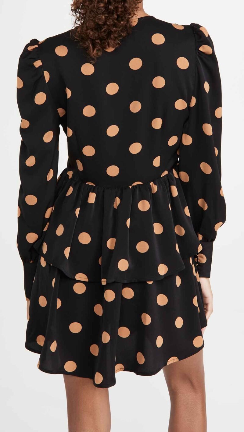 Women's Dot Print Mini Dress - Image 2