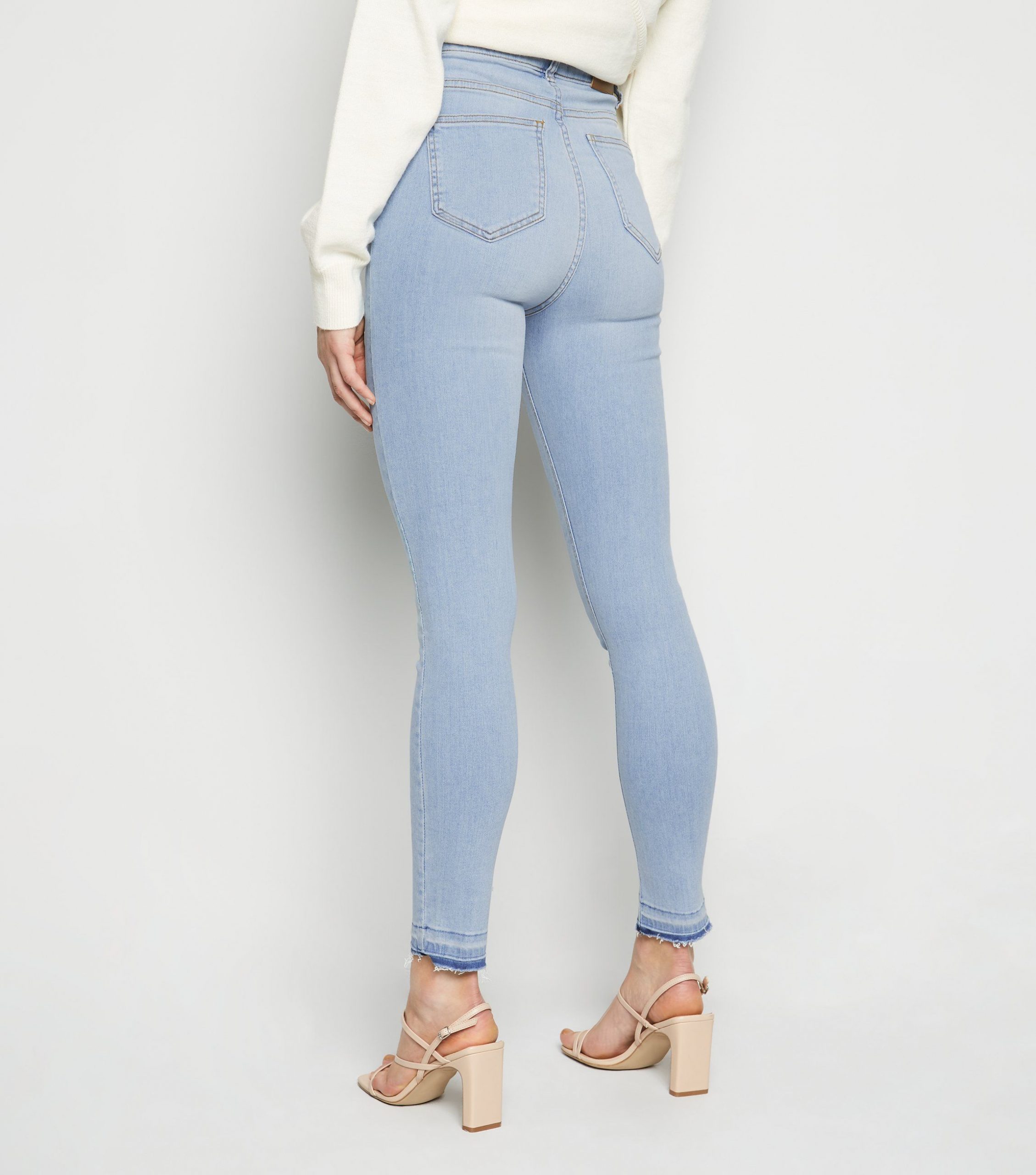 Women's Pale Blue High Waist Skinny jeans | AA Sourcing LTD