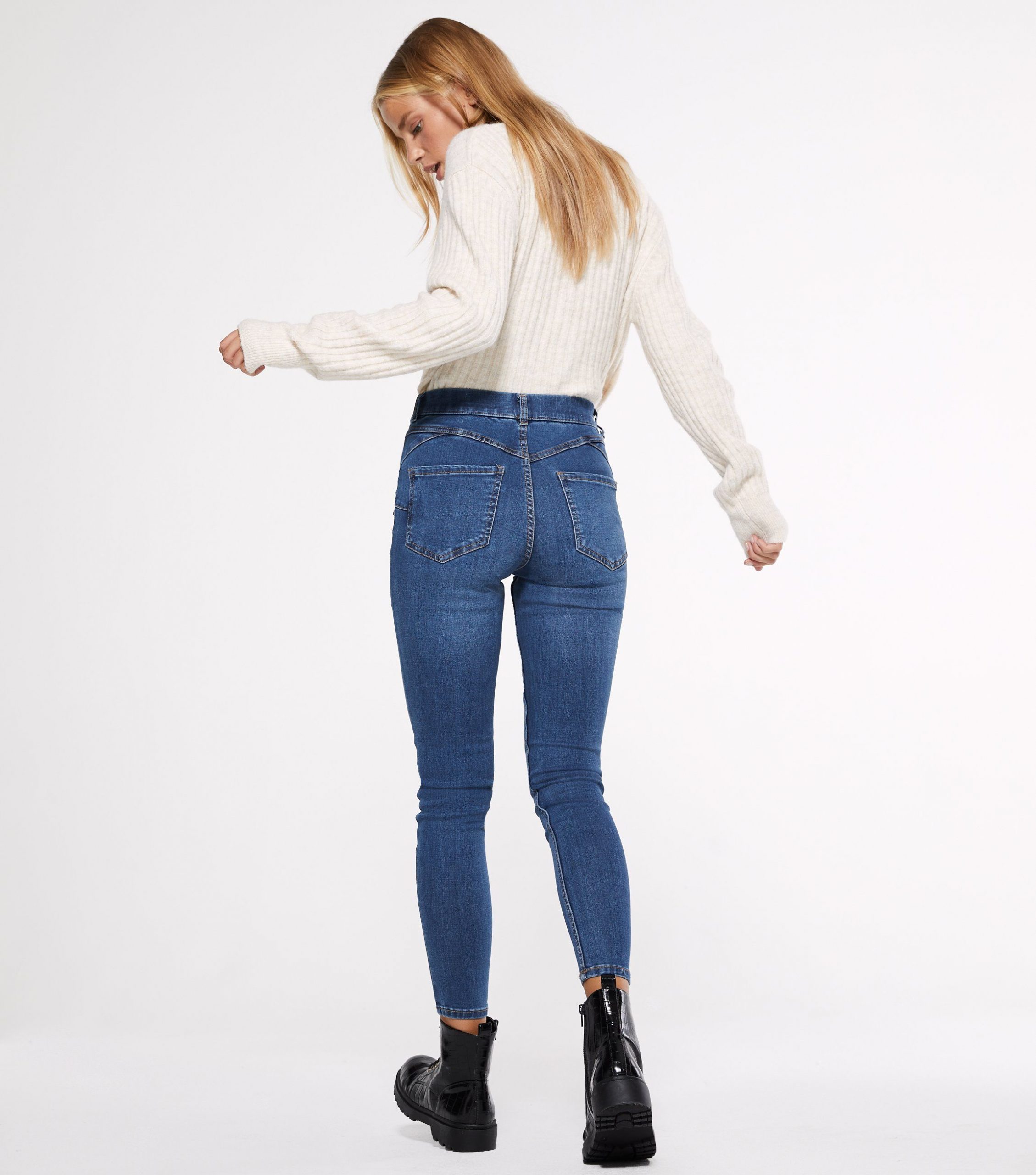 Women's Petite Blue Jeggings Jeans | AA Sourcing LTD