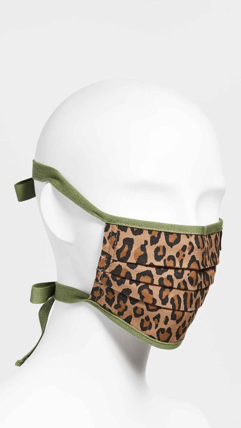 Cotton Leopard Face Mask - Image 2