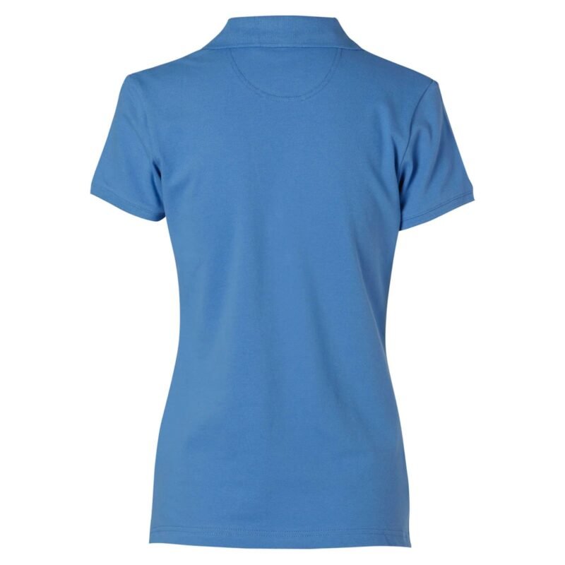 Women's Button-Less Short Sleeve Cotton Polo - Image 2